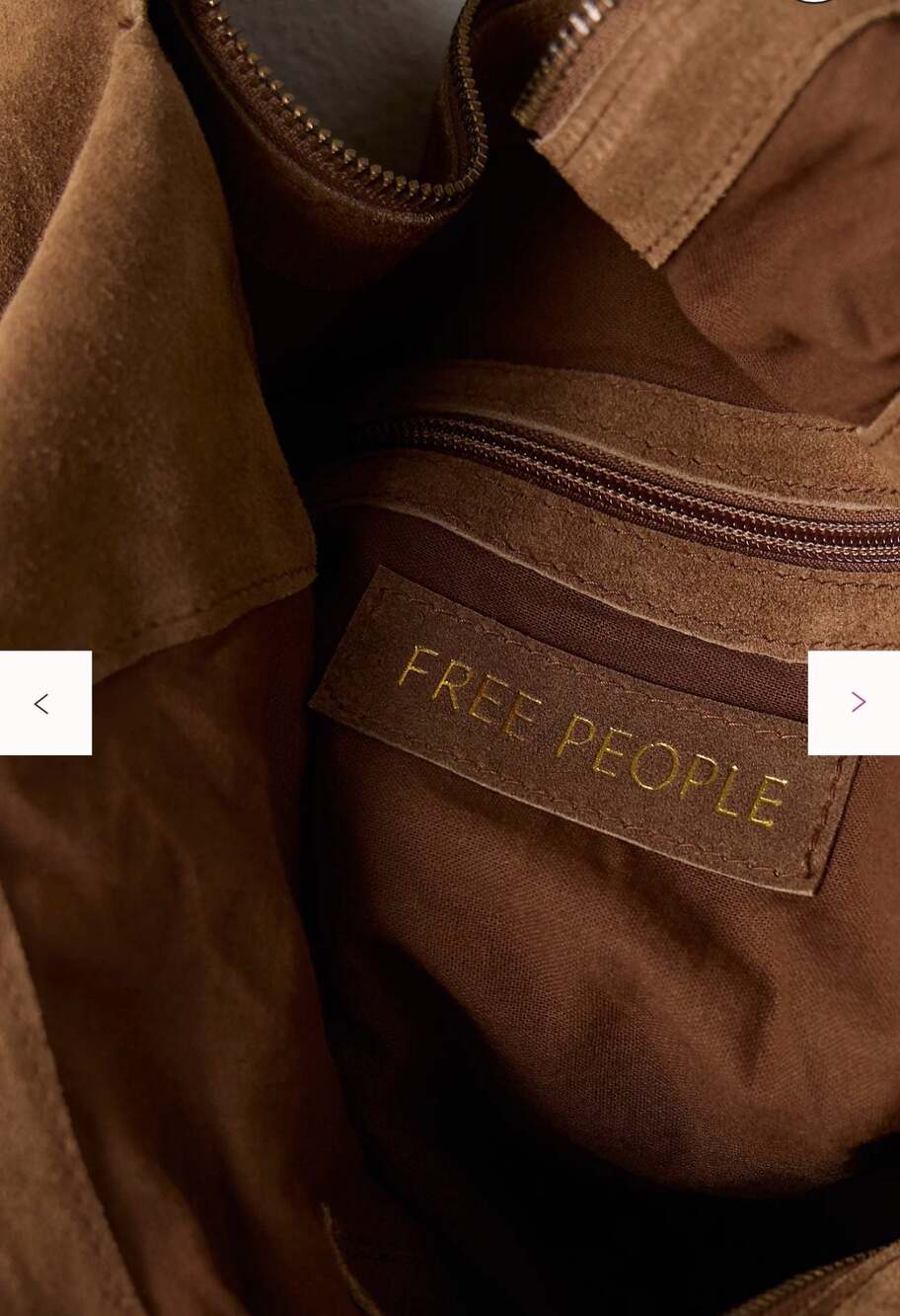 Free People Roma Suede Hobo Tote Bag - Picture 6 of 6